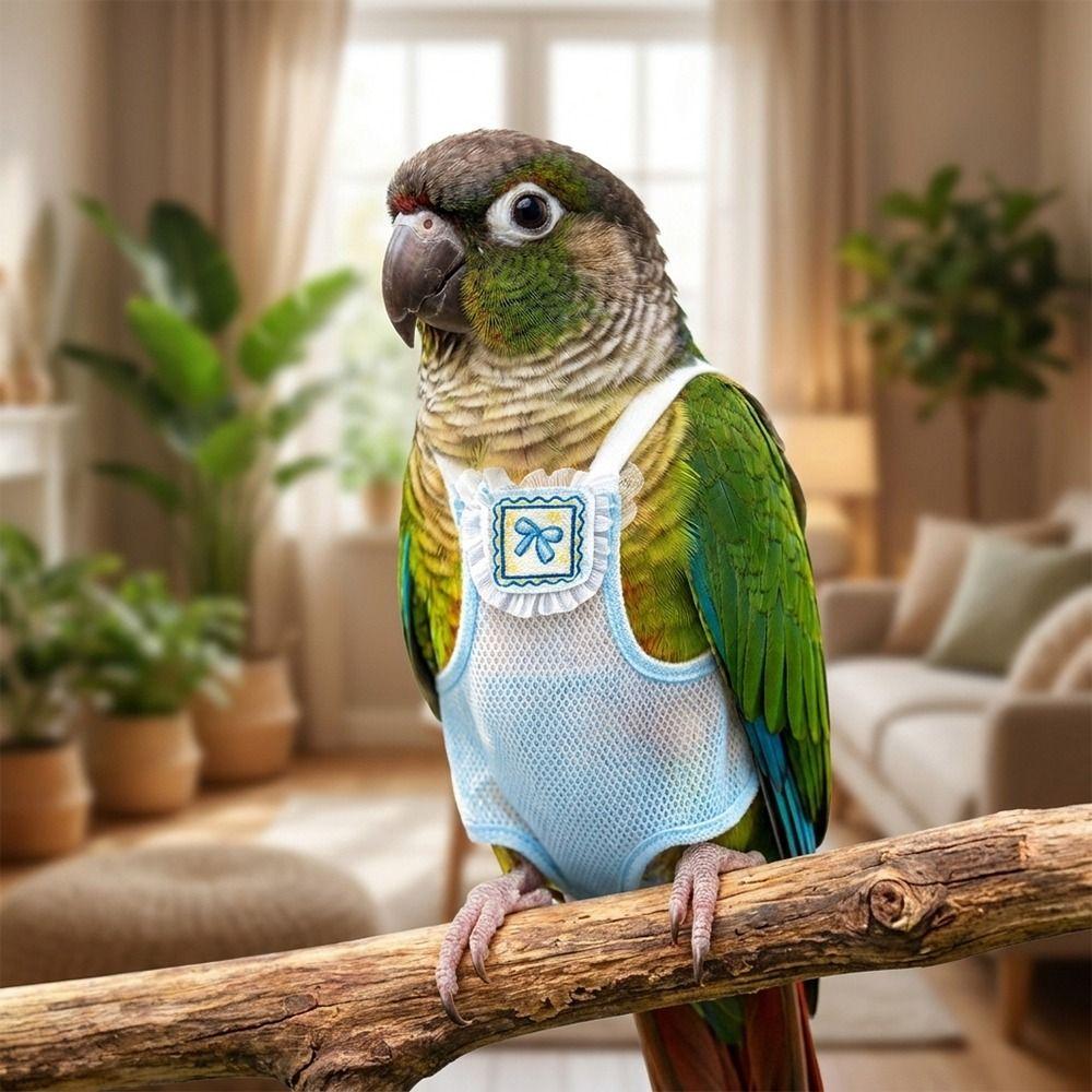 Adjustable Pet Parrot Diaper Snap-Closure Bird Vest Safety Parrot Nappy  for Cockatiel Pigeons