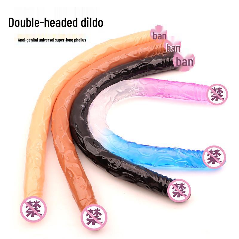 55CM Double-Headed Realistic Dragon Phallus Anal Plug & Massage Erotica for Women