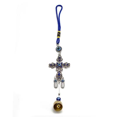 Accessori per auto Evil Eye Amuleto Evil Eye Ornamenti per auto Ciondolo a croce Portachiavi per auto con ciondolo automatico