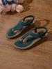 Sommer 2025 Flache Strandsandalen mit weicher Sohle - Böhmischer Stil, Übergröße für Damen