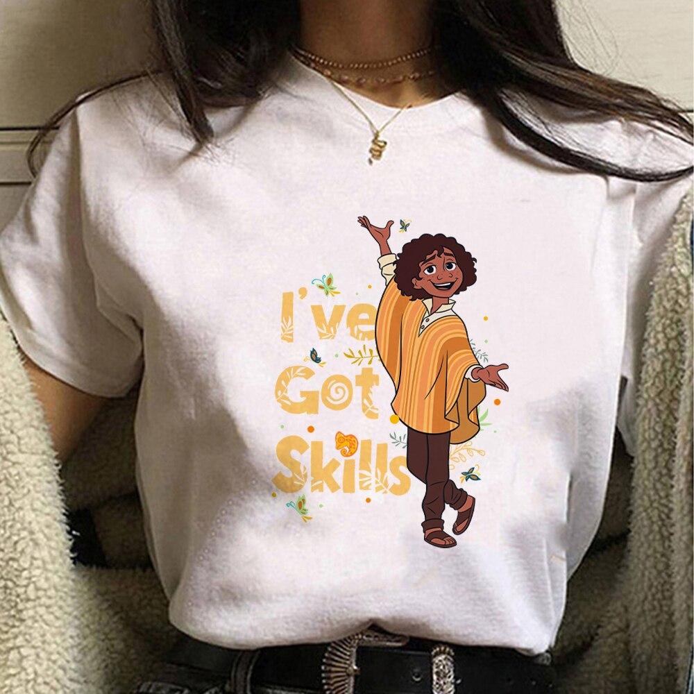 

Disney Encanto У меня есть навыки Футболка Женщины Мультфильм Анимация Молодежь Поп Instagram Одежда Повседневная женщина Футболки