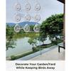 Highly Reflective 3D Bird Scare Discs -Water Droplets Wind Spinners Outdoor Deterrents To Keep Birds Away, Sparkly Bird Reflectors for Garden, Patio