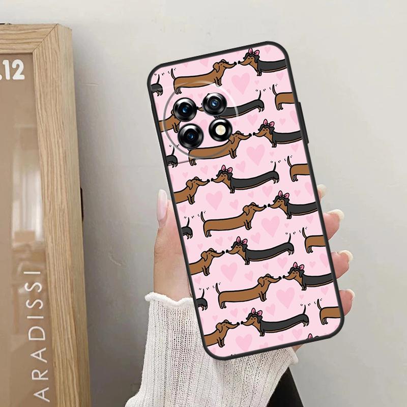 Dogs Dachshund Cute Case For OnePlus Nord 5 CE 2 3 4 Lite N20 N30 OnePlus 15 R 13R 12R 10R 13T 10T 11 12 13 Cover