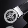 New Men's Bee Automatic Cowhide Belt Men's All-Match Business Youth Crocodile Belt Men's Spot