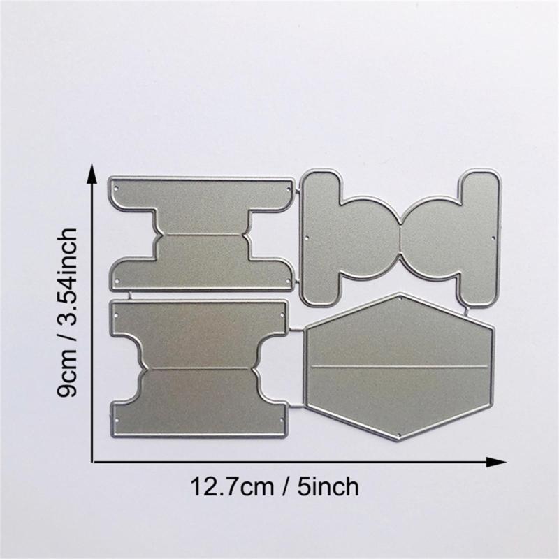 Label Pocket Metal Cutting Dies DIY Craft Carbon Steel Embossing Template Stencil Scrapbooking for Card Die Cuts Mold