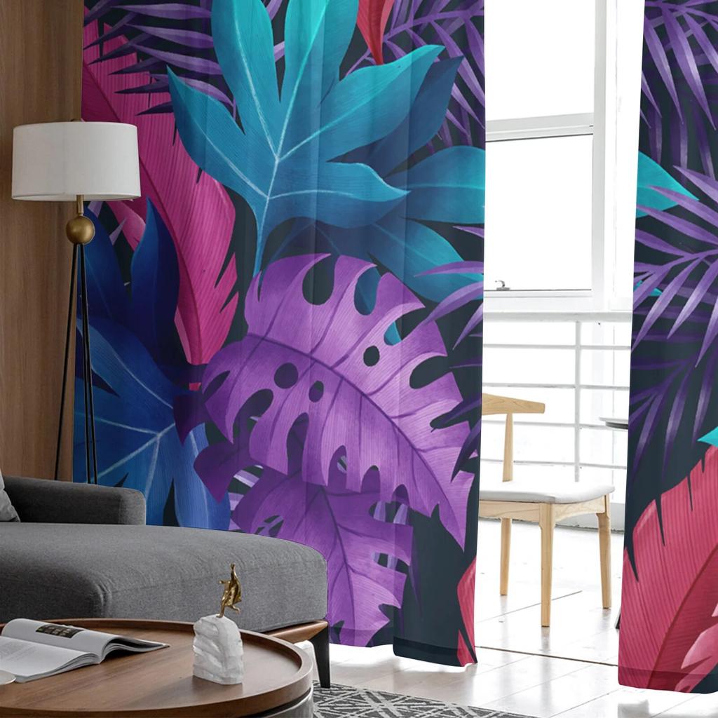 Palme Monstera Textur Tll Vorhnge fr Schlafzimmer Halle Wohnzimmer Dekor  Chiffon Vorhang fr Balkon Kche Hause Vorhnge  zu niedrigen Preisen im  Onlineshop Joom kaufen