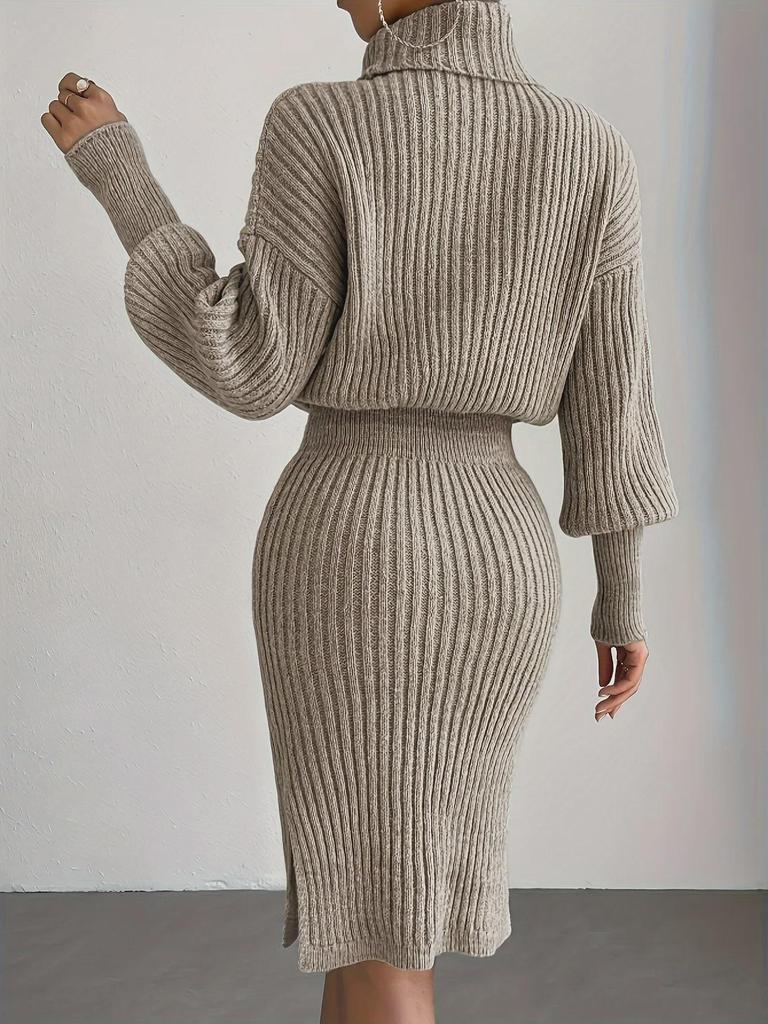 2024 Autumn/Winter Slim Fit Knitted Pullover Dress