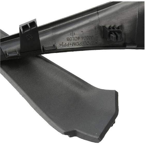 2 ks Pasuje pro Nissan X-Trail Xtrail T32 2014-2018 Auto Přední sklo Obal Rohový ozdobný kryt Stěrač Boční ozdobný kryt Krycí deska