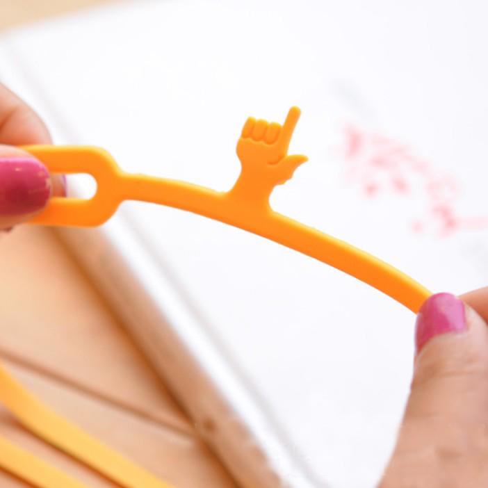 Silicone Bookmarks Elasticity Bookends Book Clip Organizer Reader Tool Office Items Stuff Accessorie