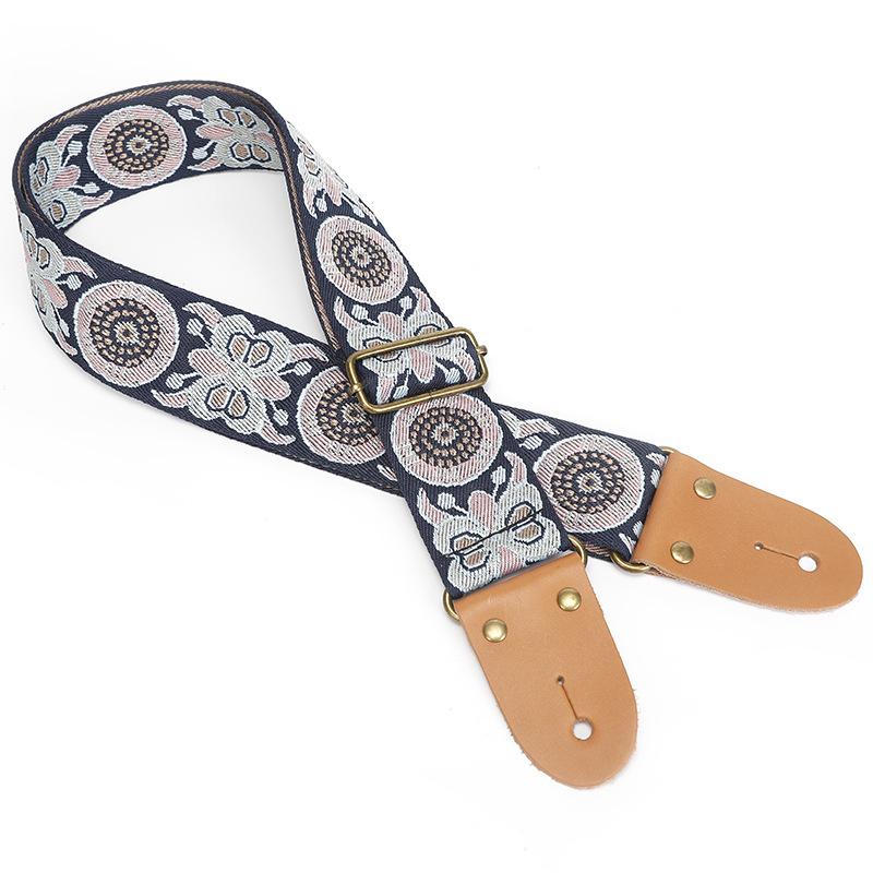 

Adjustable Guitar Strap For Electric Acoustic Bass Soft Cotton Guitar Strap 2.5 Inch Wide With Padding Comfort Guitar Strap