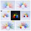 Aureole Colorful Flower Hair Hoop Sun Goddess Halo Headband Headpiece Rainbow Hairband  Party