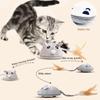 Squeaky Mouse Moving Cat Toy Automatic Sensing Plush Mouse Kitten Toy  Playing Game