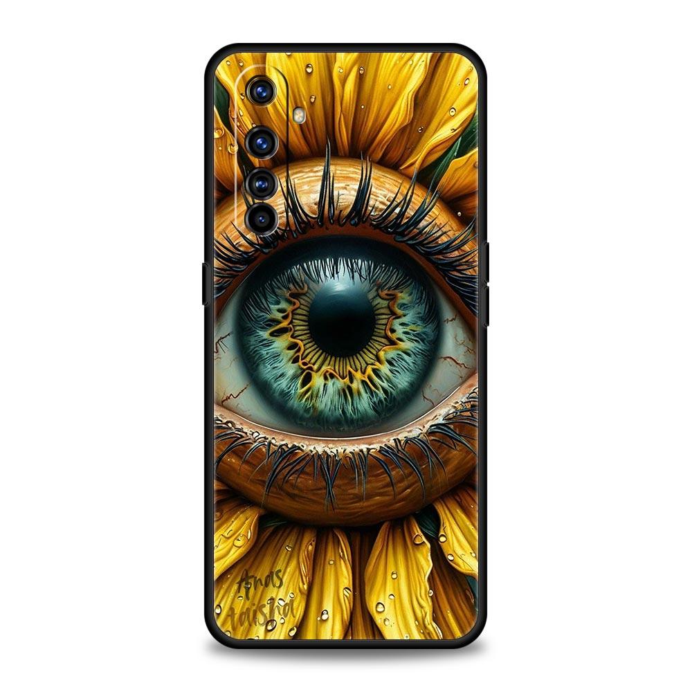 Fashion Eyelashes Eyes Case For Realme C67 C63 C55 C53 C35 C25 C21 GT 2 3 5 6 10 11 12 13 Pro Plus 5G Soft TPU Phone Cover Capas