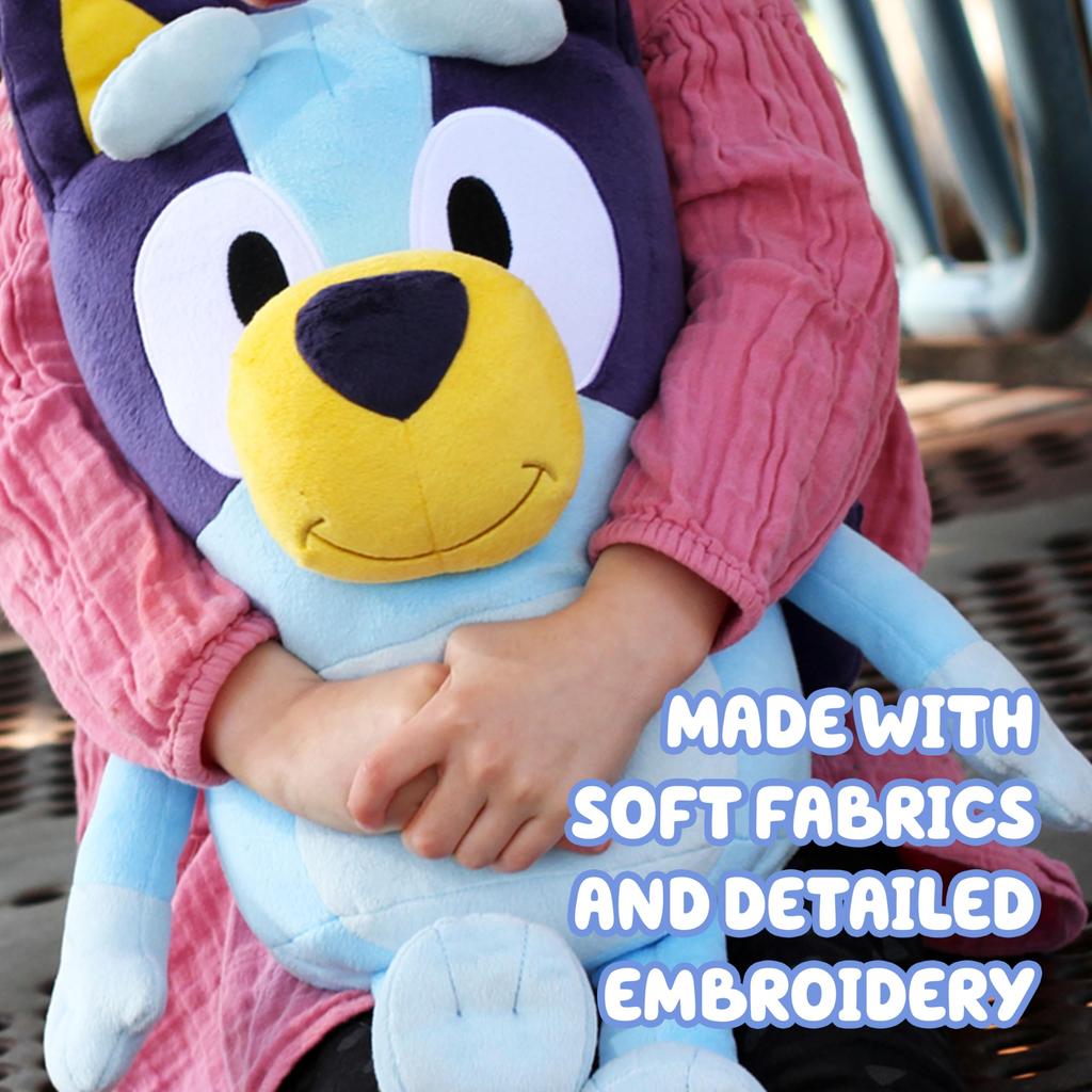 Bluey Plush Perfect for Playtime and Jumbo Soft Deluxe Cuddly Best Friend 18-inch Toy, Naps, Size, Material, (13010)