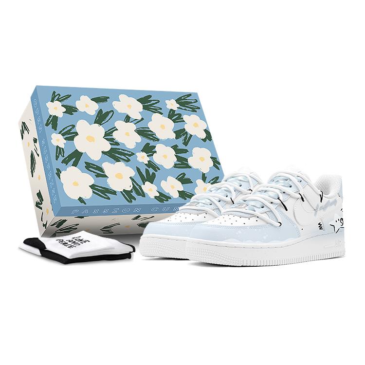 

Nike Air Force 1 Air Force 1 Low top Skateboard Shoes GS Blue White DH2920-111(TeamS-S-BOX) 39