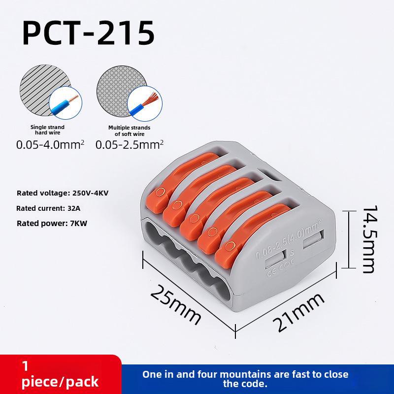 Blocuri Conector Rapid pentru Cabluri PC-212/213/214/215/218 - Portocaliu/Albastru
