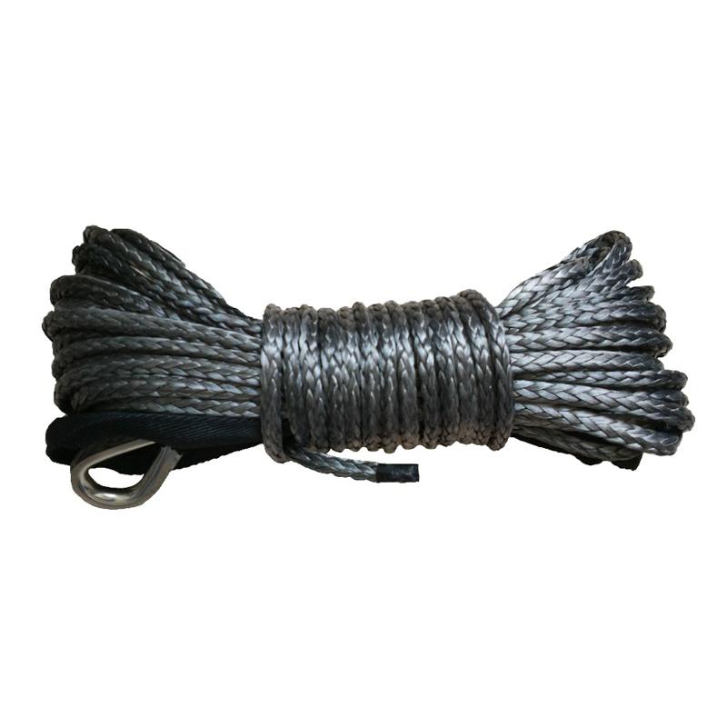 China Factory Direct Sell 12mm X 12m Synthetic Winch Rope UHMWPE Cable For Offroad
