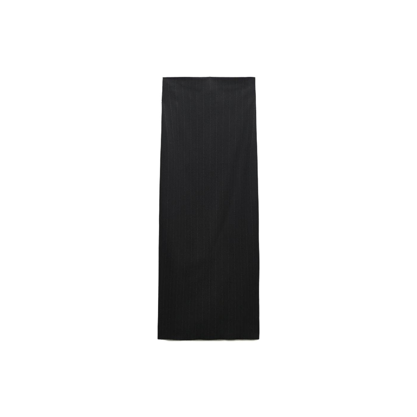 

Zara Новая полосатая повседневная длинная юбка женские юбки черные 09332104104-33 M