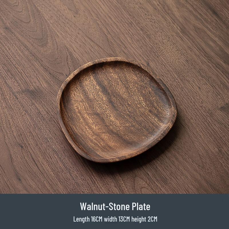 WJ Walnut Wood Decorative Tea Tray