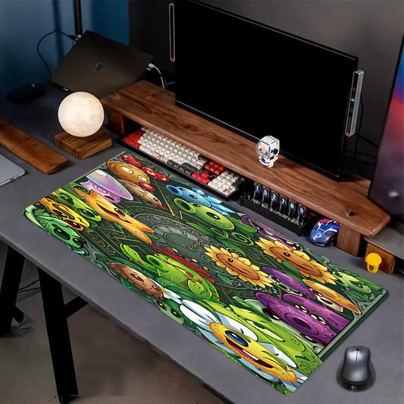 Plants vs. Zombies Print Mouse Pad, Anti‑Slip Desktop keyboard Mat, for PC Laptop Gaming Working Daily Use, Cool Festival Surprise Gift