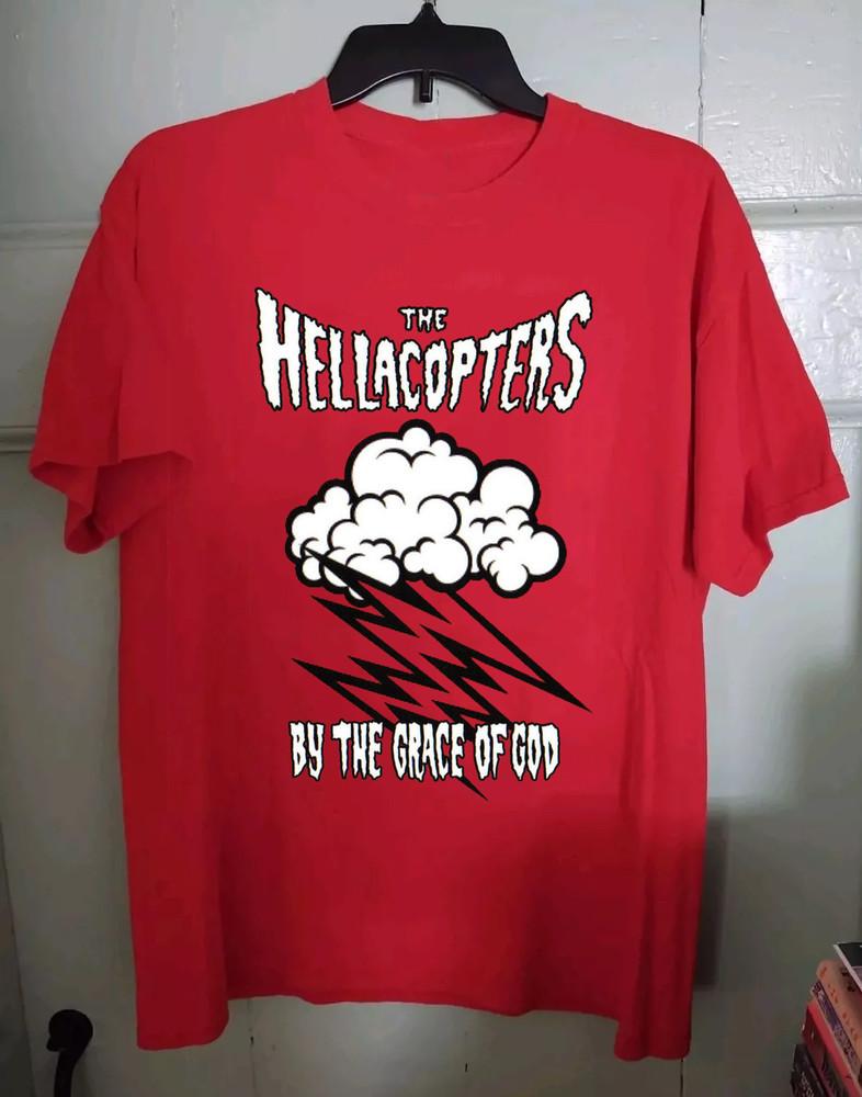 The Hellacopters Band By the Grace of God Red T Shirt Full Size S-5XL Unisex T-Shirt XXXL