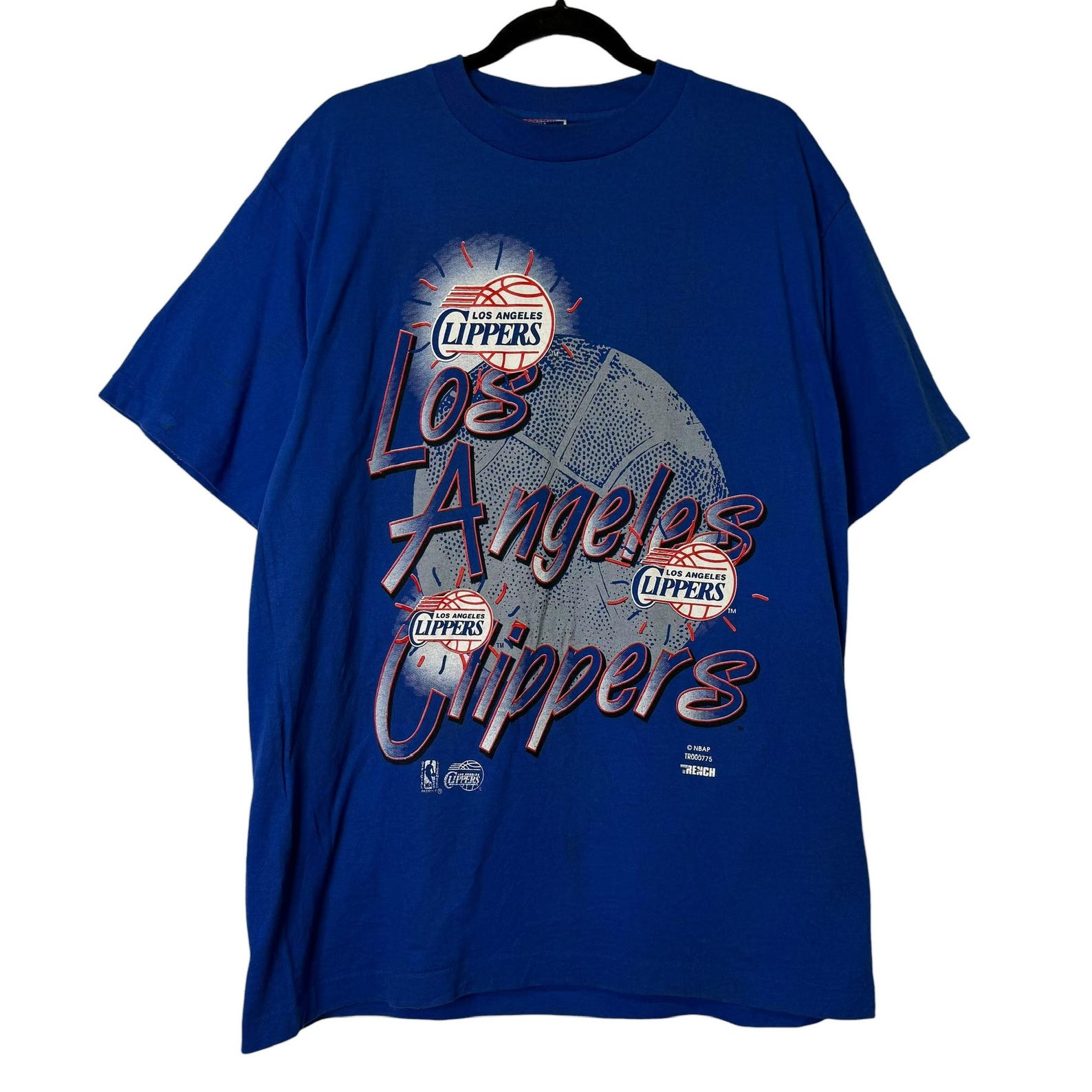 90 s LA Clippers T shirt Sz XL (B1632) S