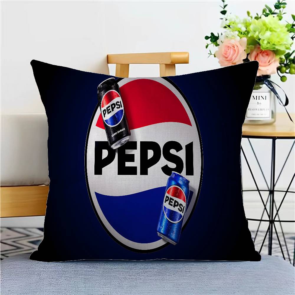 

Модний арт-принт P-pepsi Лого Наволочка Чохол на подушку для дивана Домашній декор кімнати Дитячий подарунок 22x22Inch