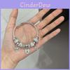 Heartshaped Charm Bracelet For Teens Stainless Steel Fashion Jewelry Summer