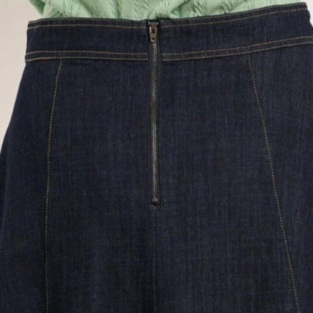 Bcbg Denim Skirt Back Zipper B5m4s260