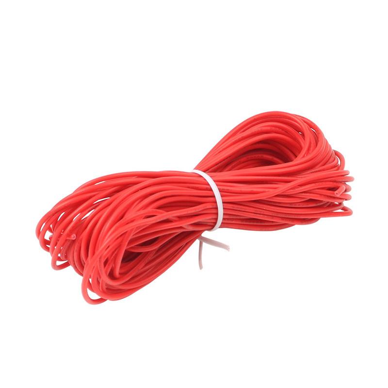 10M UL-1007 24AWG Hook-up Wire 80C / 300V Cord DIY Electrical Wire cable Red/Black/Blue/Yellow