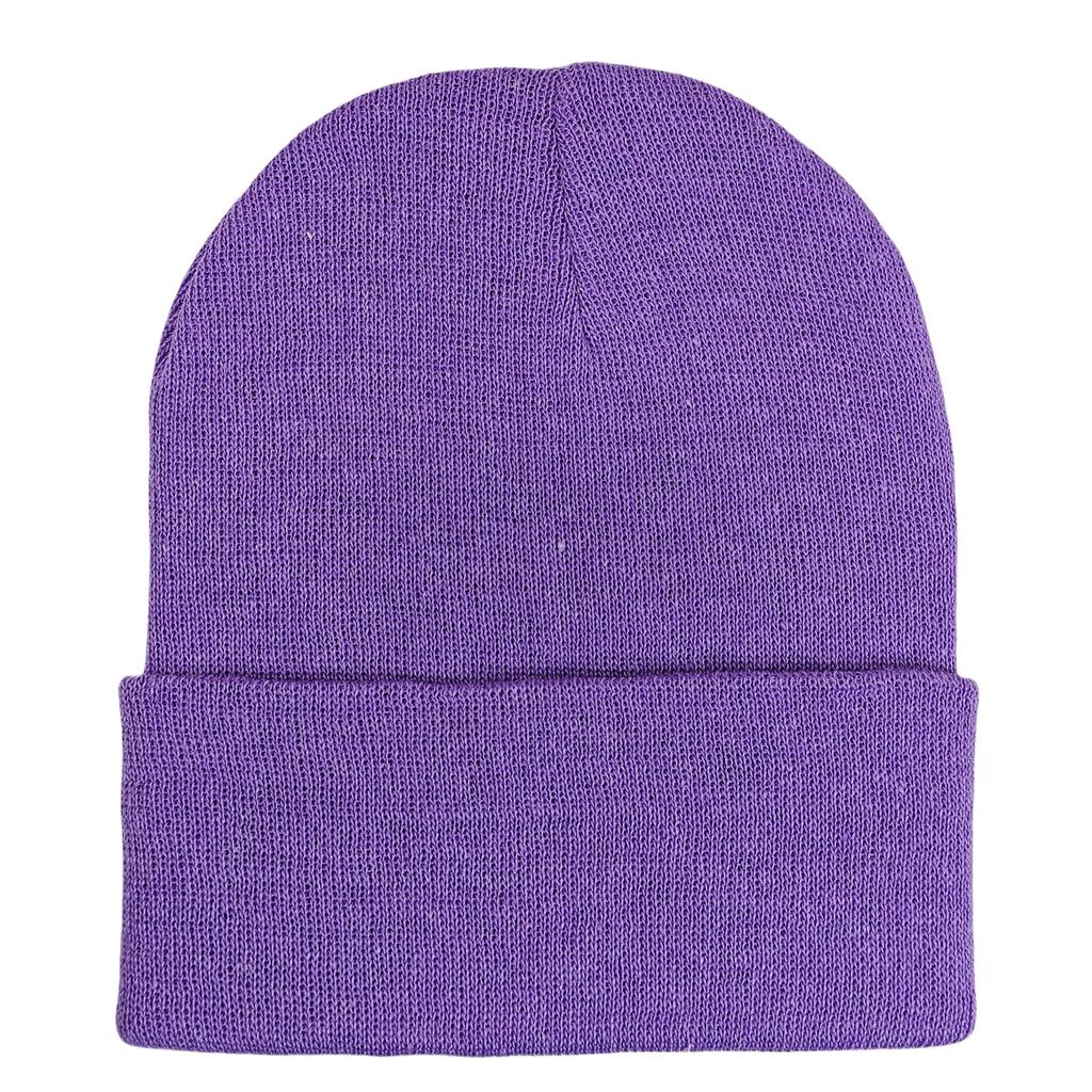 Custom Plain Knit Beanie Soft Winter Hat with 58 Colors Ready Stock Embroidery Logo