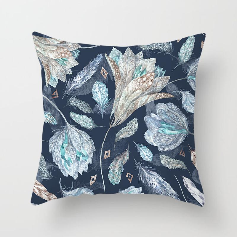Flower Printing Pillows Decor Home Decorative  Car Sofa Cushion Cover Bed Pillowcase Bird Pillow