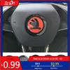 Bilklistermärke 63MM Bilrattens Mittlogo Klistermärke för Skoda Vision-E 440 Felicia Afriq Kamio Fabia Octavia Kodiak Kamik AB