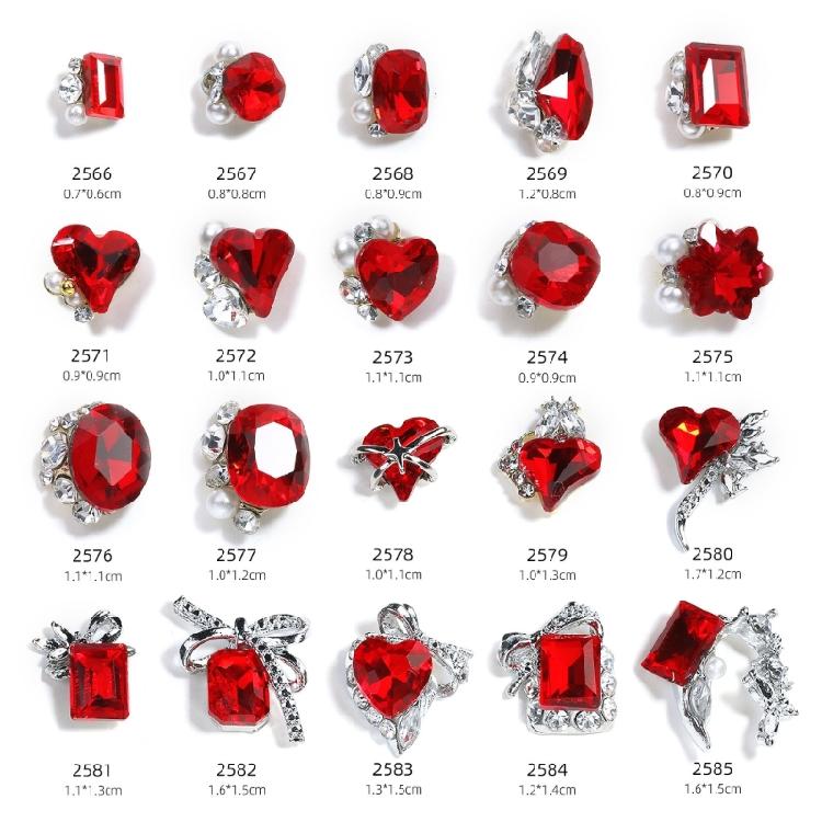 5pcs Chic Nail Art Rhinestones DIY Art Nail Accessories for Special Occasions