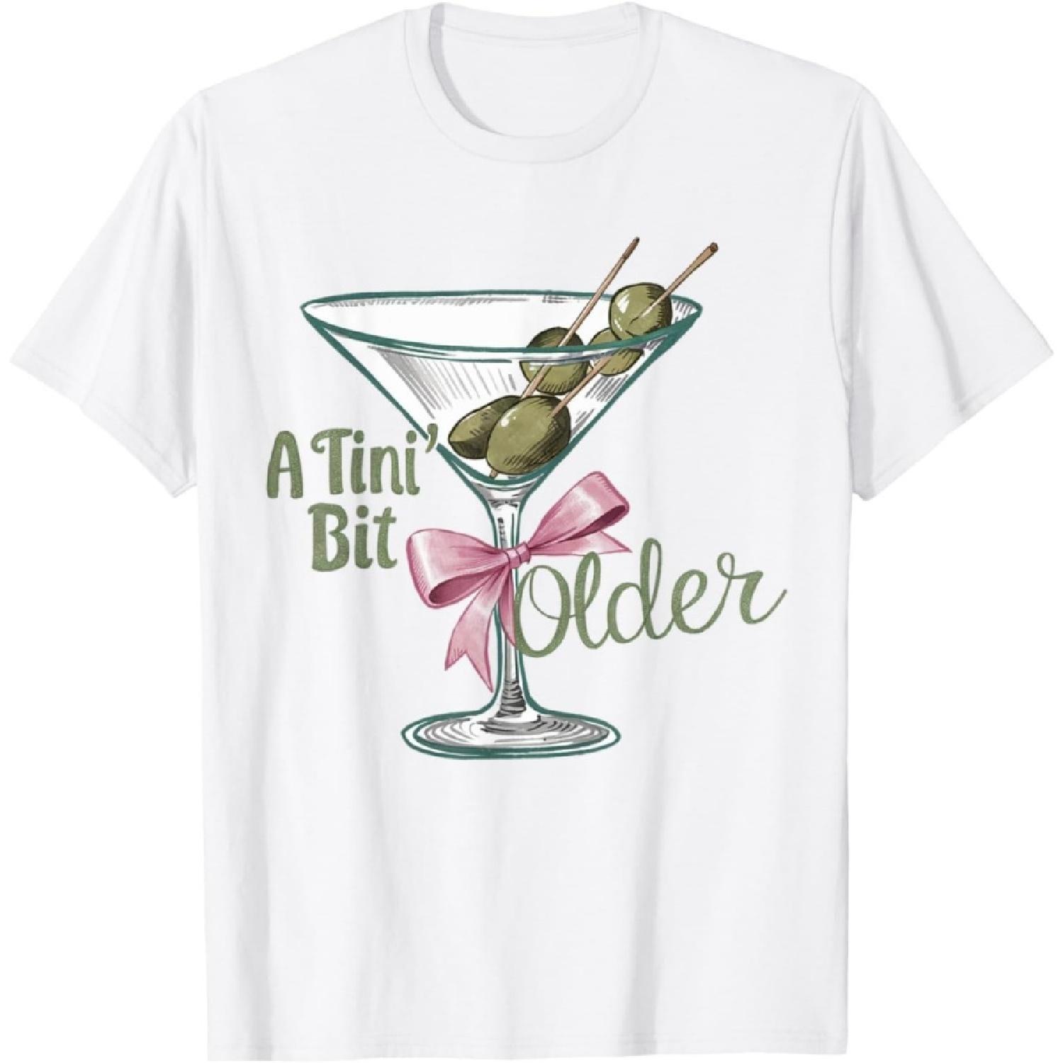Eledvb A Tini  Bit Older Retro Vintage Style T-Shirt XXXXXL белый