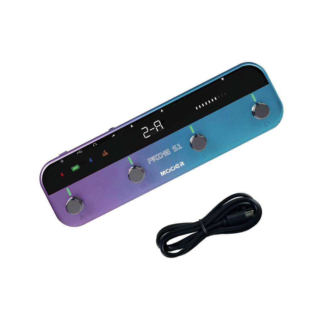 MOOER S1 Guitar Multi-Effects Pedal - 126 Effects, Tuner, Metronome, Drum Machine, Wireless Footswitch, Looper, USB Recording