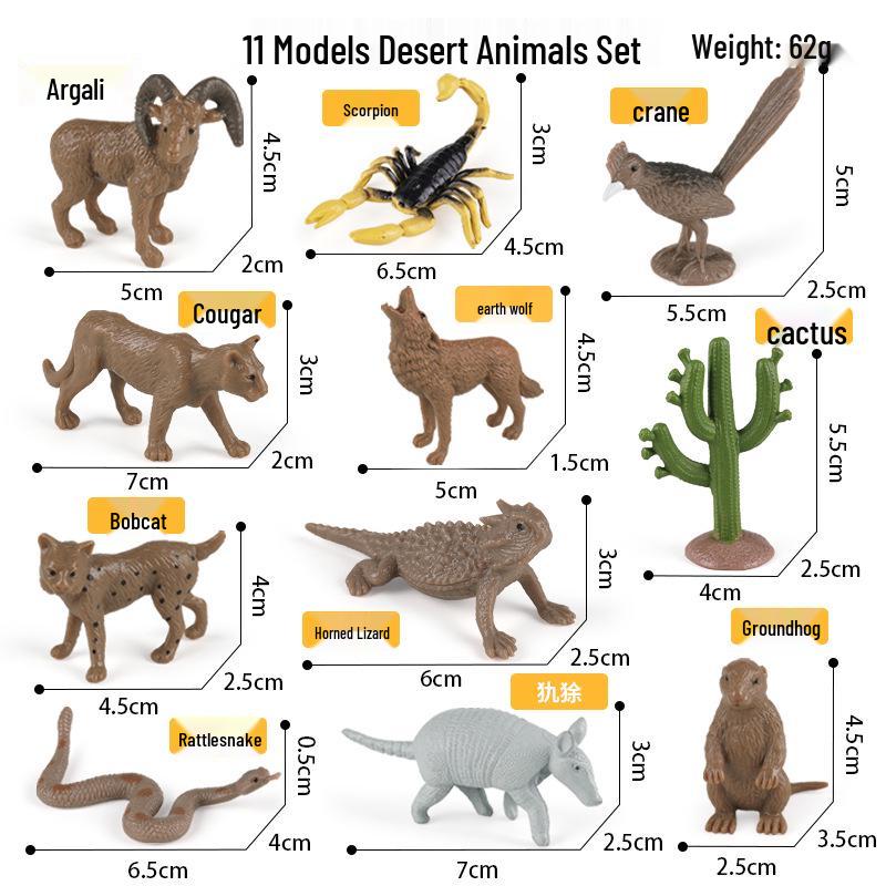 Large Insect Toy Set: Butterfly, Bee, Dragonfly, Ant, Cicada, and Rhinoceros Beetle Models for Kids