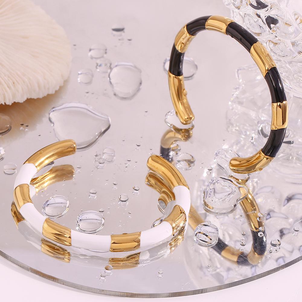 MamacitaSlay Damenschmuck Massives Segment Gebackene Farbe Armband Hochwertiges Damen Edelstahl Gebackene Farbe Armband