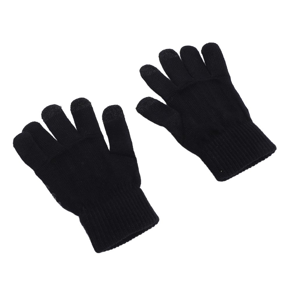 1 Pair USB Heated Gloves Winter Warm Heated Gloves Thickened Touchscreen Gloves for Office Workers a