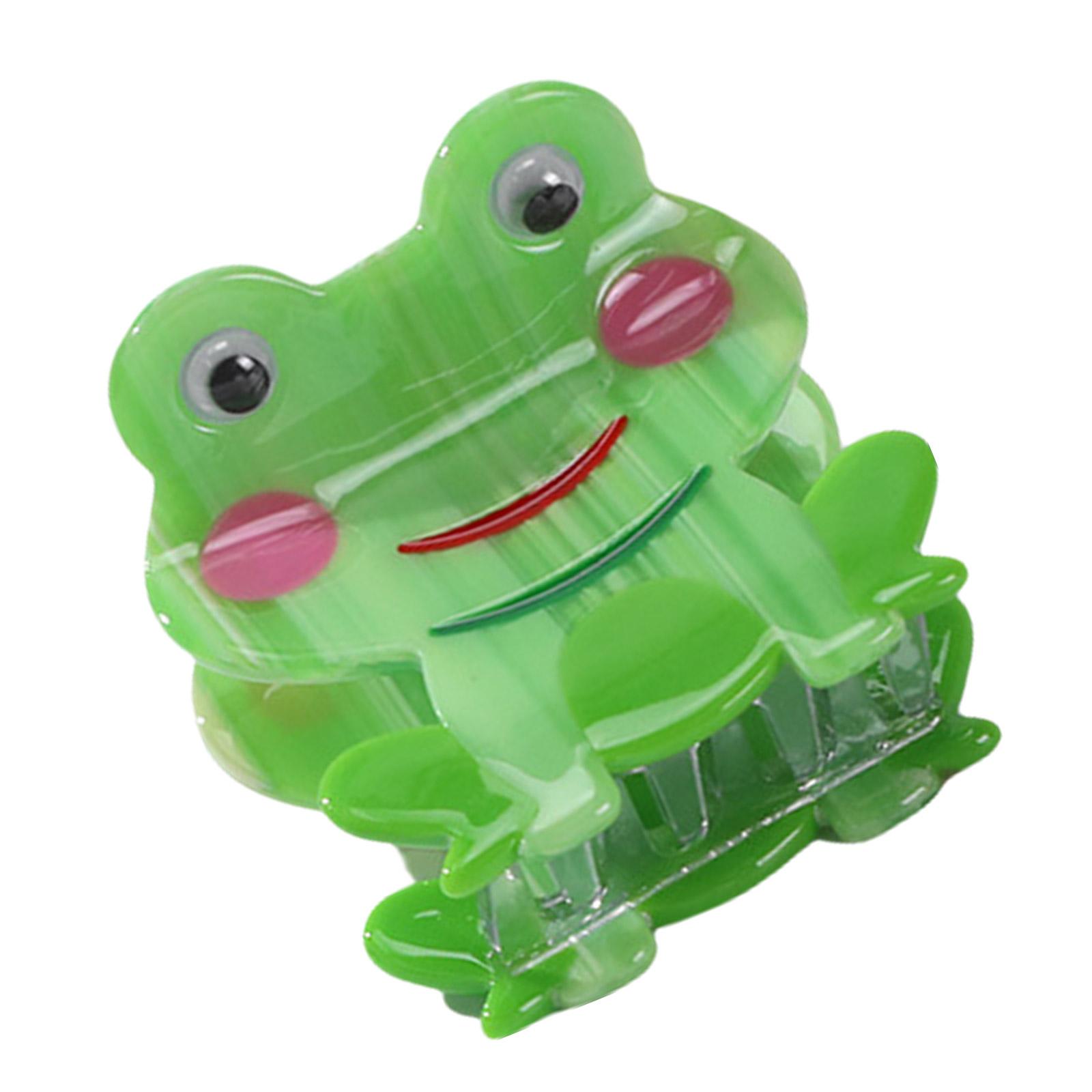 

Hair Claw Clip Princess Theme Hair Claw Clamp Lovely Frogs Hair Catch Barrettes Strong Hold Hairpin for Girls зелёный