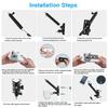 HOLACA Mastmontagehalterung für Ring Stick Up Cam Cam Solarpanel und Außenmontagezubehör 2-in-1 Cam/Spotlight Pro/Plus/Outdoor Plus,
