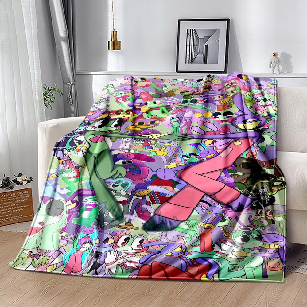 Digital Circus Blanket Ultra-Soft Perfect for Office Chair Chair Office All-Season Use Playful Design Gift for Travel Home Birthdays
