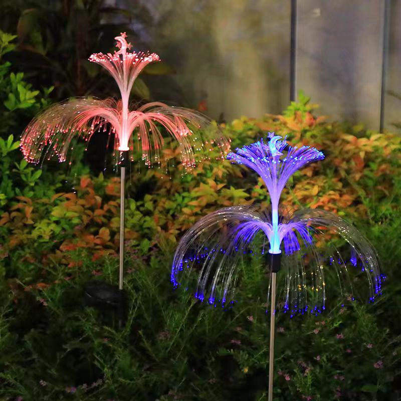Color-Changing Solar-Powered Jellyfish Garden Lights for Outdoor Use