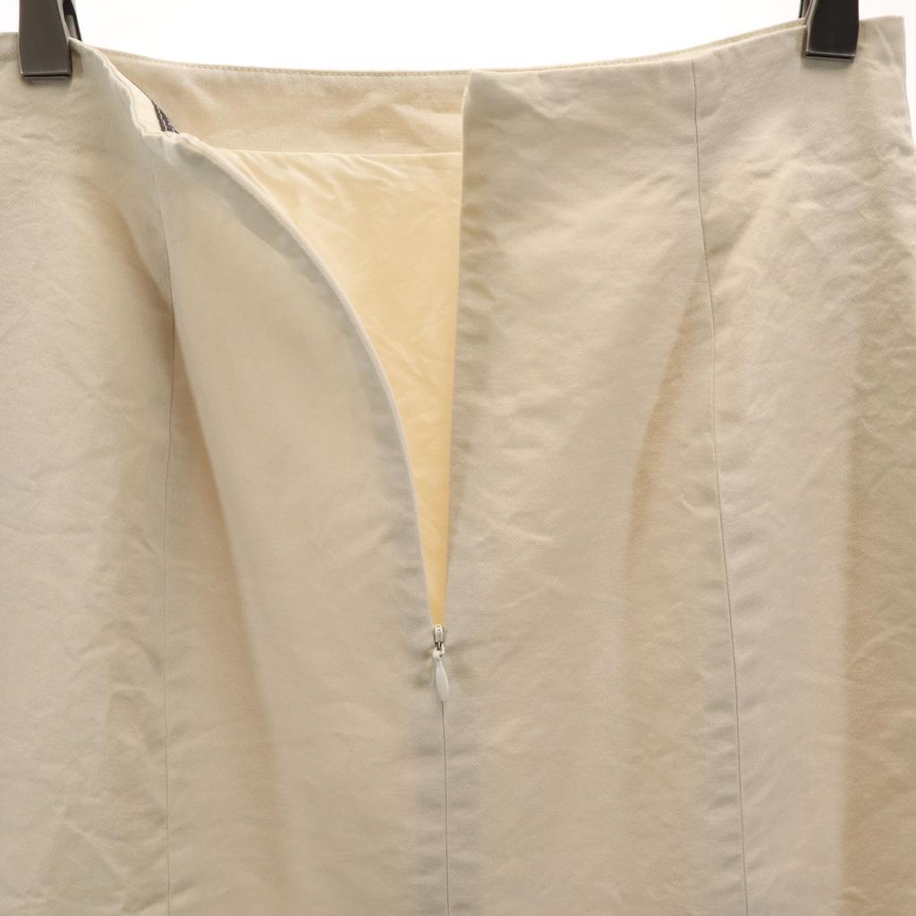 FOXEY Made in Japan Silk Midi Skirt 38 beige Women Used