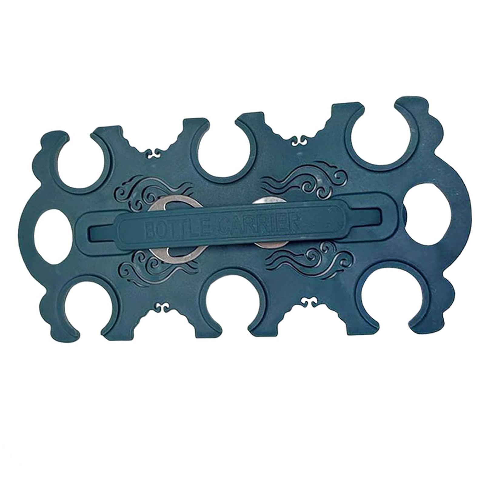 

6 Can Drink Carrier Reusable Portable Compact with Bottle Opener Wine Bottle Holder for Business Car Picnic Home Gatherings