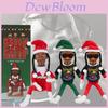 Decorazione Unica Elfo di Natale Snoop su una Veranda per Amanti dell'Hip Hop in Stili Colorati