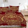 3pcs Ornate Mask Duvet Cover Set -Includes 1 Duvet Cover and 2 Pillowcases, No Quilt Core, All-Season Home Decor  Yy251111145