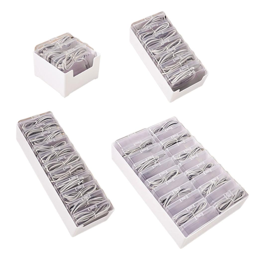 Sturdy Plastic Organizers Box With Multiple Compartments Accessory for Efficient Home Storage and Space Saving Designs