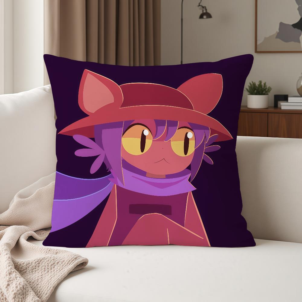 Cute Game OOneshot Niko Pillow Case Suitable For Bedrooms Living Rooms Cars Home Decoration