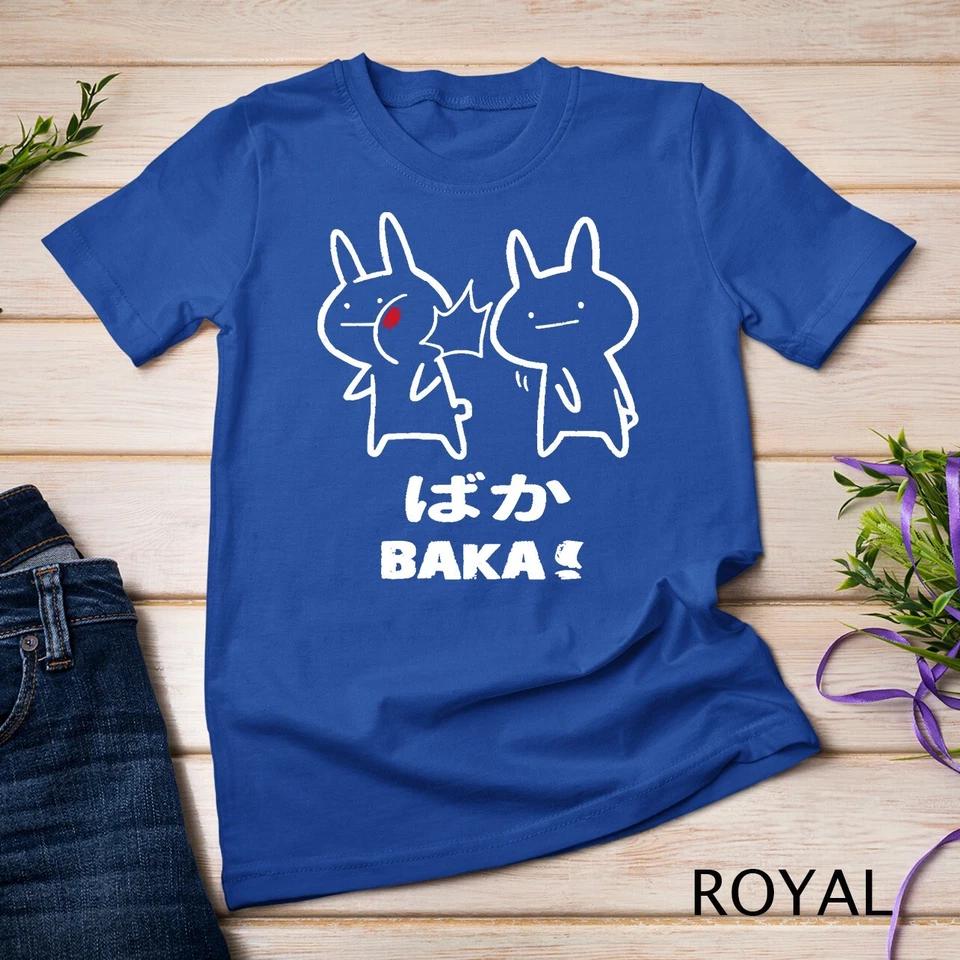 Funny Anime Japan Baka Rabbit Baka Japanese Anime Lover T-Shirt Unisex T-shirt 7 S